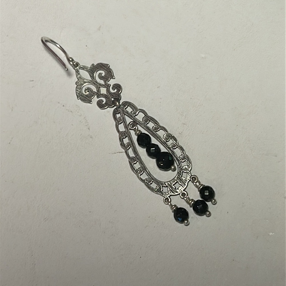 Silpada Black Agate Drop Earrings - Picture 6 of 7